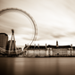 Photograph of London Eye & County Hall on the river Thames in central London