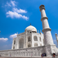 Photograph of the Taj Mahal in Agra